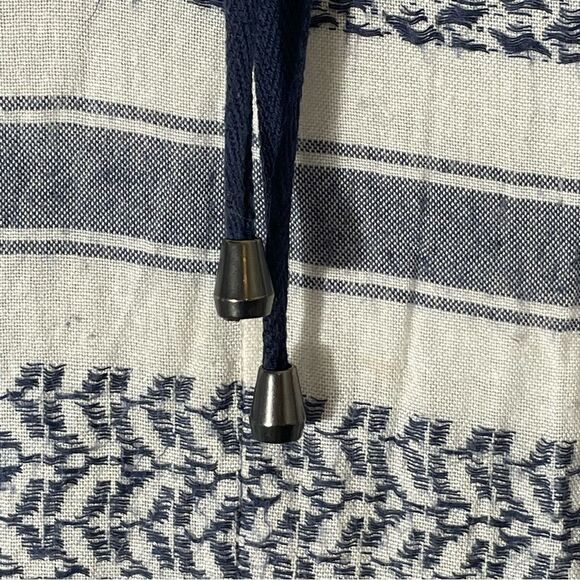 Rails Lily Sapphire Jaquard Long Sleeve Navy & White Boho Style Tunic Size M - Picture 5 of 8